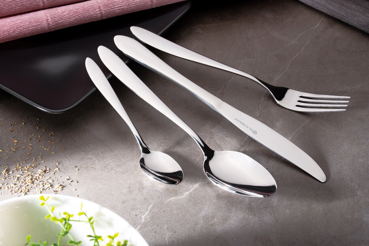 Set tacamuri 24 piese Blaumann, Cutlery, inox, argintiu - imagine 4